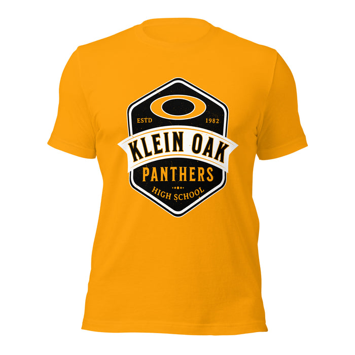 Klein Oak High School Panthers Premium Gold Unisex T-shirt 209