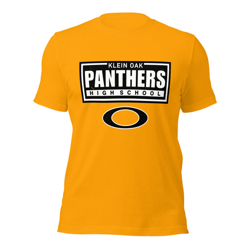 Klein Oak High School Panthers Premium Gold Unisex T-shirt 049