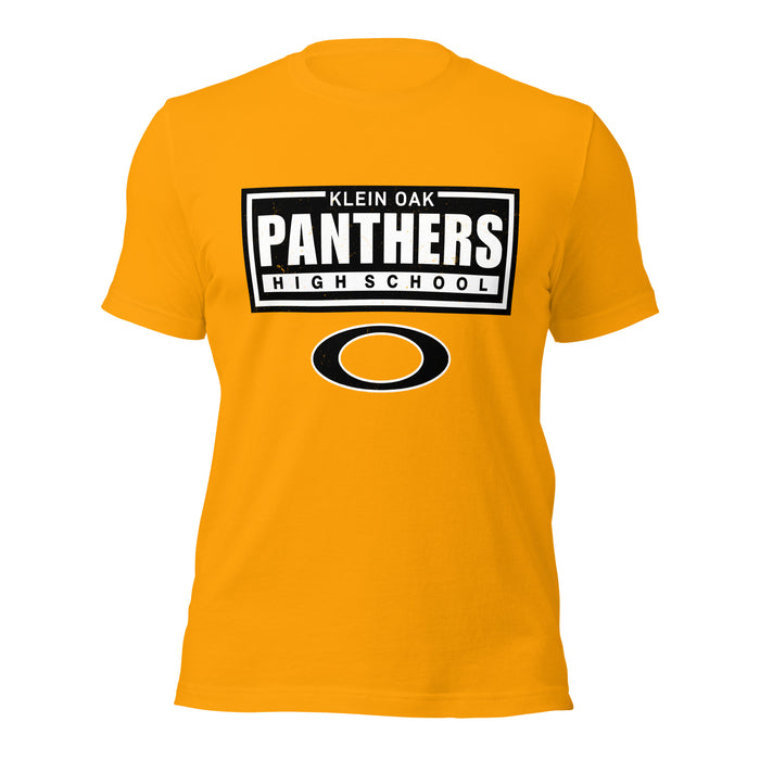 Klein Oak High School Panthers Premium Gold Unisex T-shirt 049