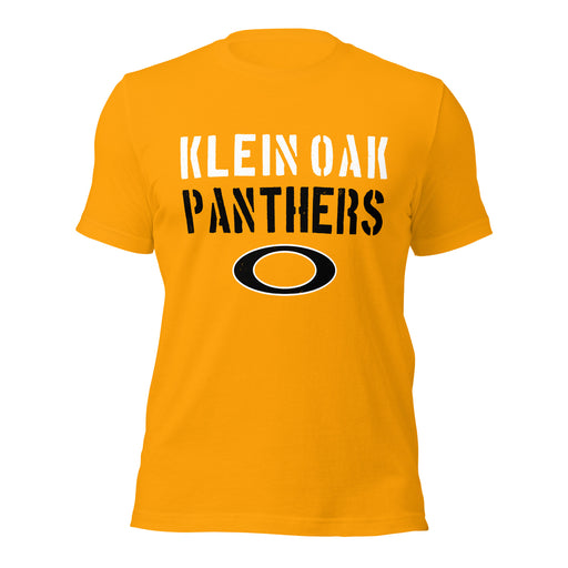 Klein Oak High School Panthers Premium Gold Unisex T-shirt 034