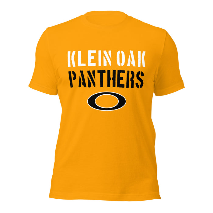 Klein Oak High School Panthers Premium Gold Unisex T-shirt 034