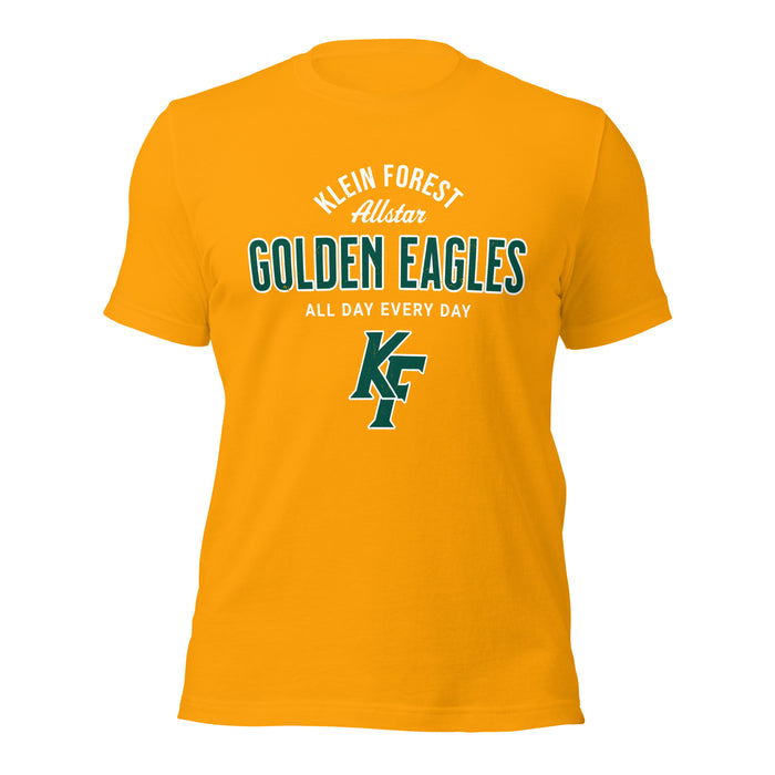 Klein Forest High School Golden Eagles Premium Gold Unisex T-shirt 040