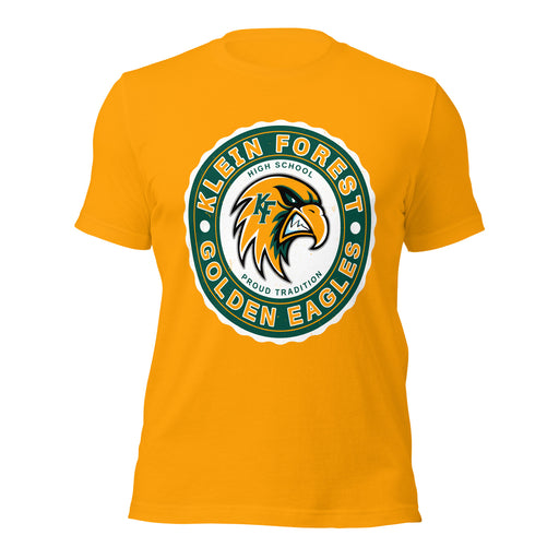 Klein Forest High School Golden Eagles Premium Gold Unisex T-shirt 216