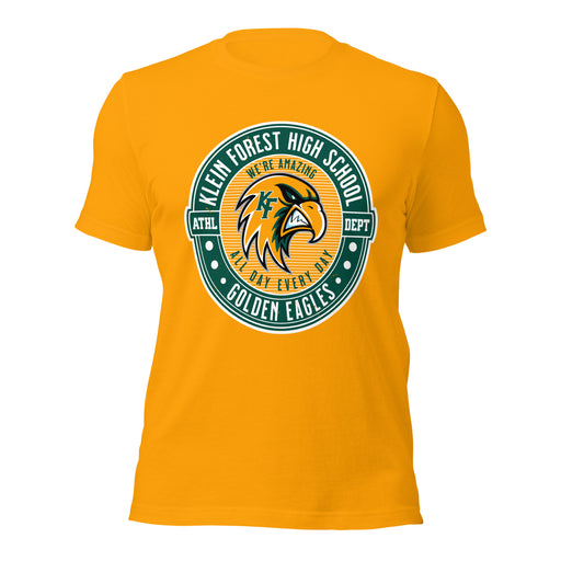 Klein Forest High School Golden Eagles Premium Gold Unisex T-shirt 224