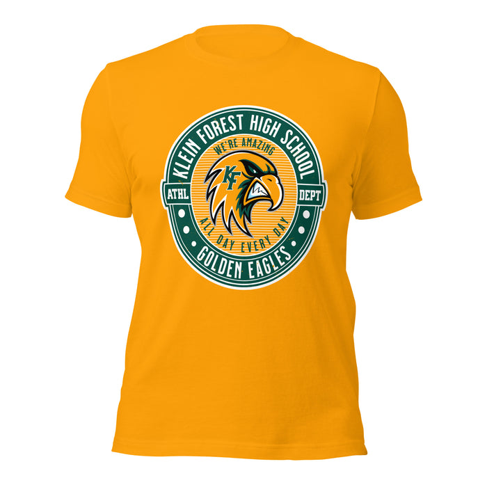 Klein Forest High School Golden Eagles Premium Gold Unisex T-shirt 224