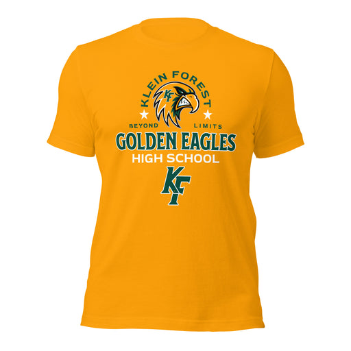Klein Forest High School Golden Eagles Premium Gold Unisex T-shirt 222
