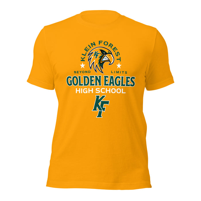 Klein Forest High School Golden Eagles Premium Gold Unisex T-shirt 222