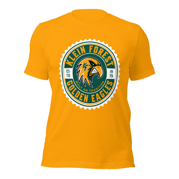 Klein Forest High School Golden Eagles Premium Gold Unisex T-shirt 203