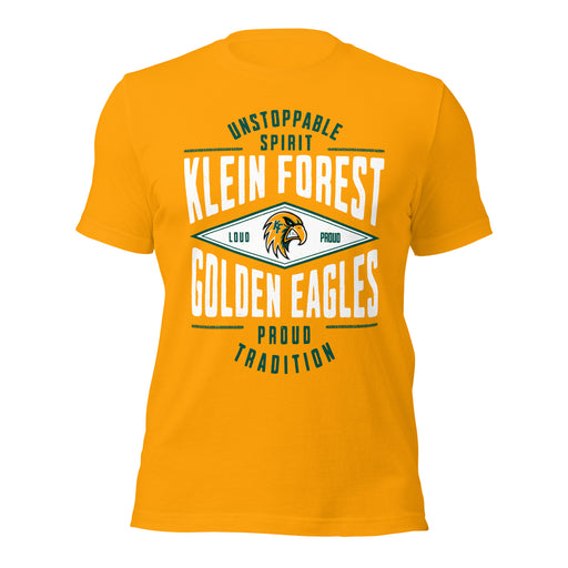 Klein Forest High School Golden Eagles Premium Gold Unisex T-shirt 210