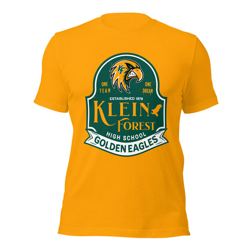 Klein Forest High School Golden Eagles Premium Gold Unisex T-shirt 219