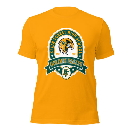 Klein Forest High School Golden Eagles Premium Gold Unisex T-shirt 212