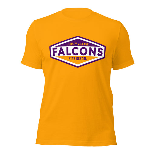 Jersey Village High School Falcons Gold Premium Unisex T-shirt 009