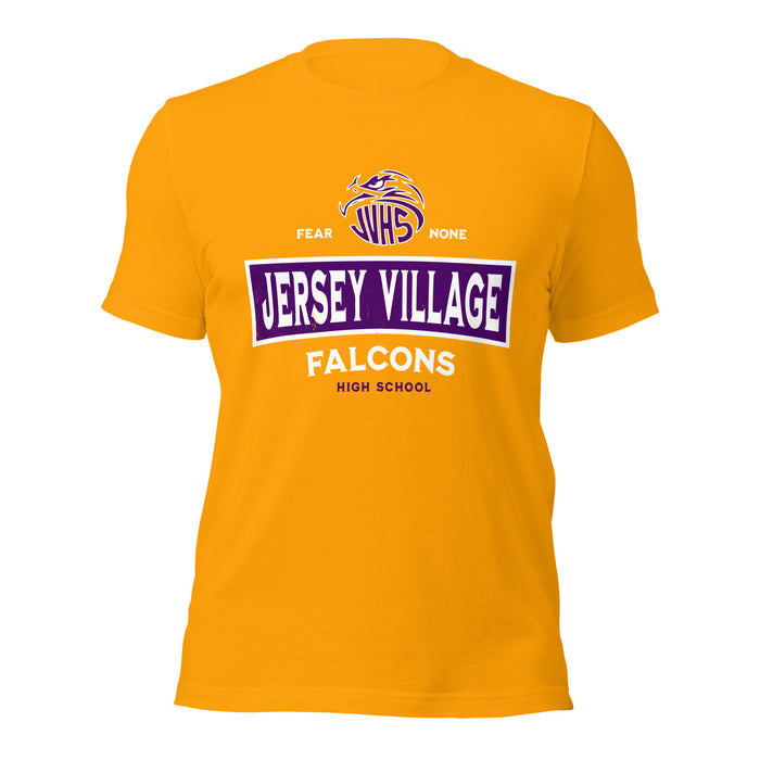 Jersey Village High School Falcons Gold Premium Unisex T-shirt 202