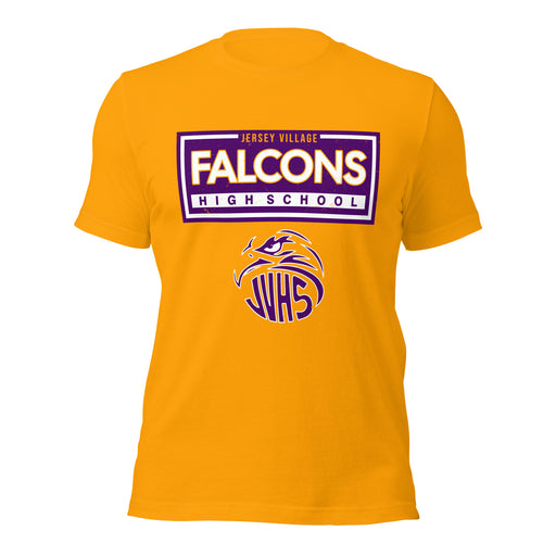 Jersey Village High School Falcons Gold Premium Unisex T-shirt 049