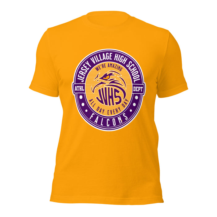 Jersey Village High School Falcons Gold Premium Unisex T-shirt 224