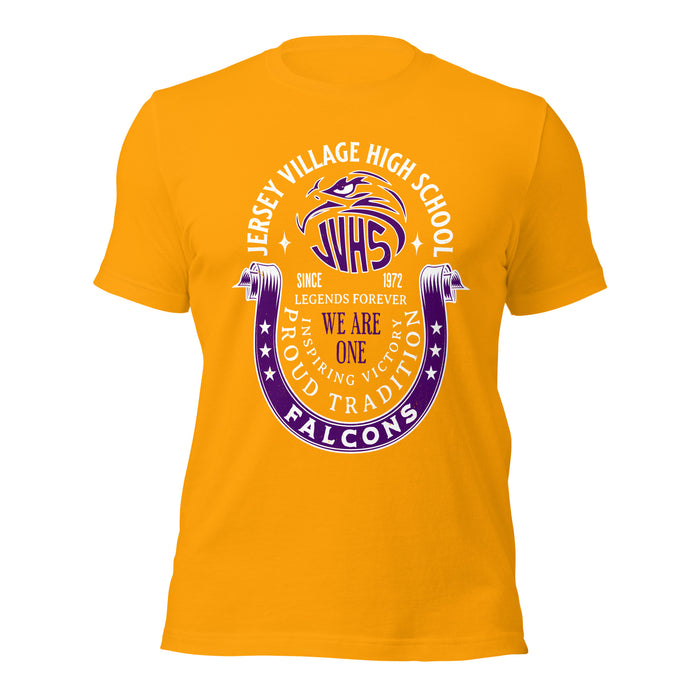 Jersey Village High School Falcons Gold Premium Unisex T-shirt 229