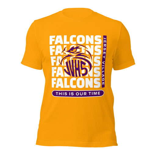 Jersey Village High School Falcons Gold Premium Unisex T-shirt 235