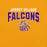 Close-up view of Jersey Village High School Falcons Gold Premium Unisex T-shirt 234