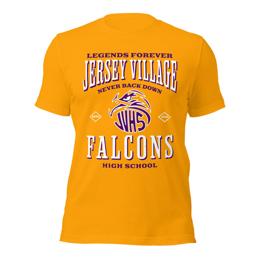 Jersey Village High School Falcons Gold Premium Unisex T-shirt 230