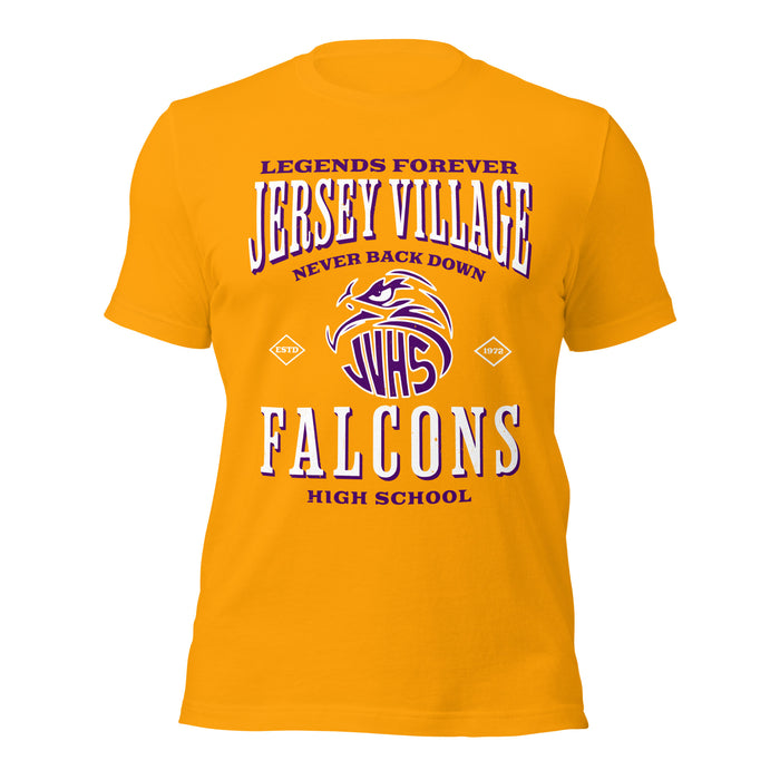 Jersey Village High School Falcons Gold Premium Unisex T-shirt 230