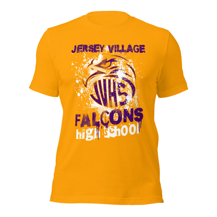 Jersey Village High School Falcons Gold Premium Unisex T-shirt 205