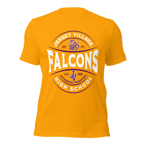 Jersey Village High School Falcons Gold Premium Unisex T-shirt 218