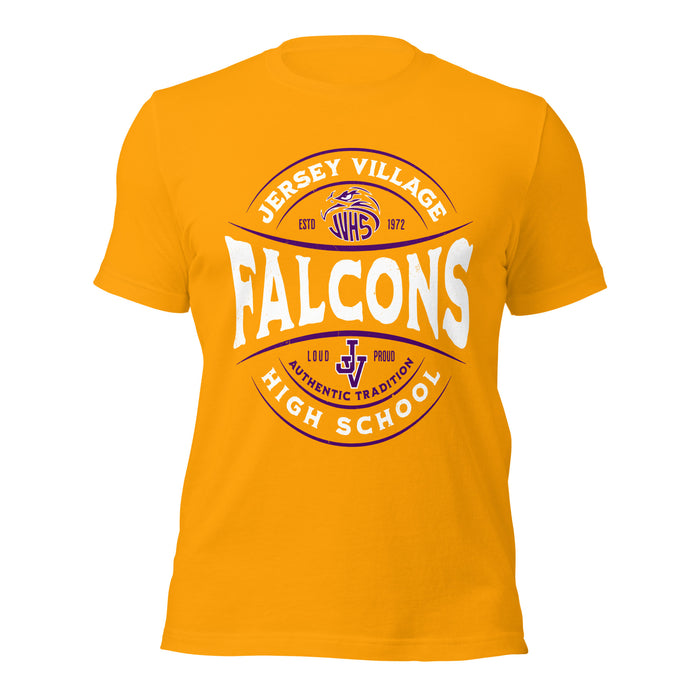 Jersey Village High School Falcons Gold Premium Unisex T-shirt 218