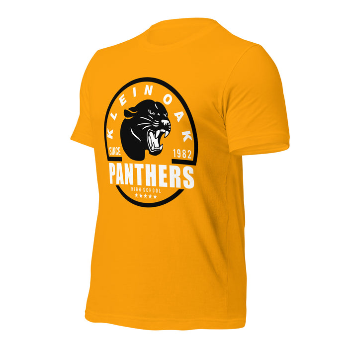 Klein Oak High School Panthers Premium Gold Unisex T-shirt 04