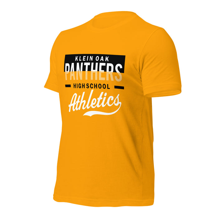 Klein Oak High School Panthers Premium Gold Unisex T-shirt 48