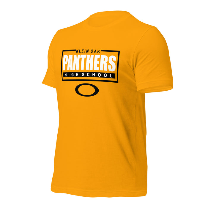 Klein Oak High School Panthers Premium Gold Unisex T-shirt 49