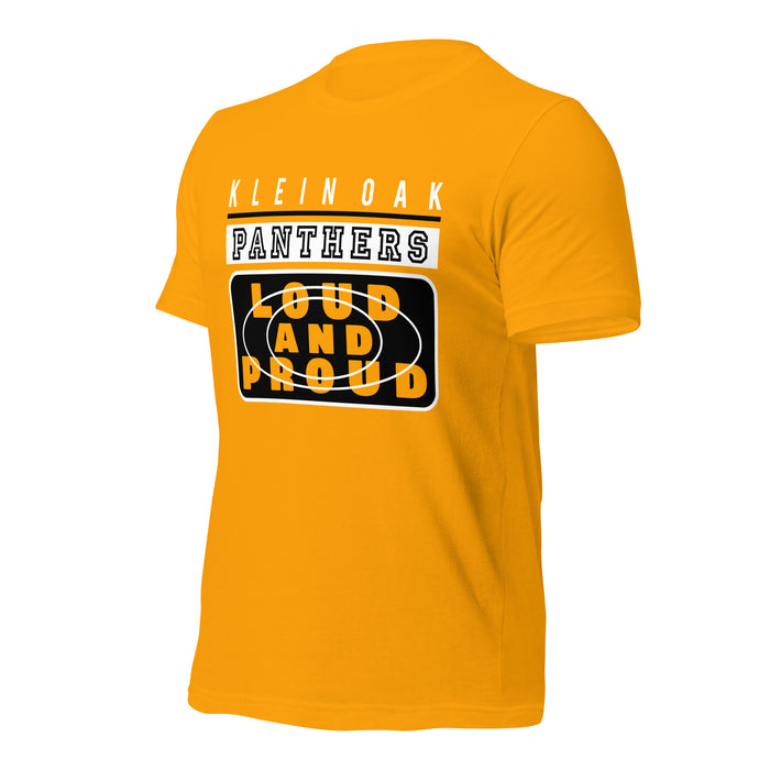 Klein Oak High School Panthers Premium Gold Unisex T-shirt 86