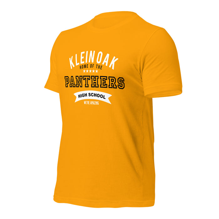 Klein Oak High School Panthers Premium Gold Unisex T-shirt 96