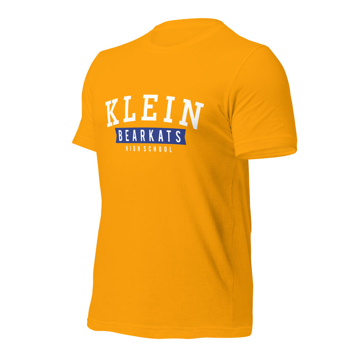 Klein High School Bearkats Premium Gold Unisex T-shirt 21a