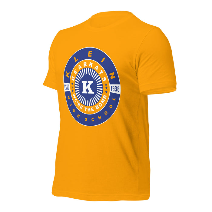 Klein High School Bearkats Premium Gold Unisex T-shirt 30a