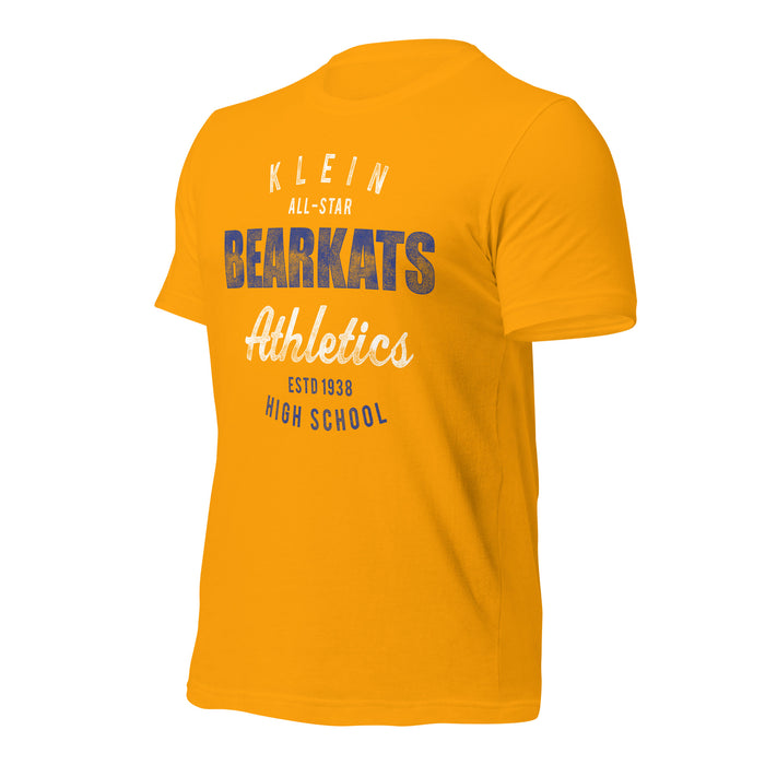 Klein High School Bearkats Premium Gold Unisex T-shirt 34a