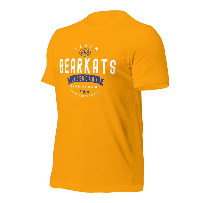 Klein High School Bearkats Premium Gold Unisex T-shirt 44a