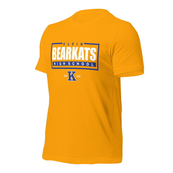 Klein High School Bearkats Premium Gold Unisex T-shirt 49a