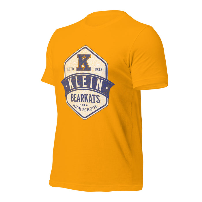 Klein High School Bearkats Premium Gold Unisex T-shirt 215a