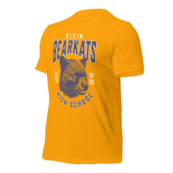 Klein High School Bearkats Premium Gold Unisex T-shirt 216a