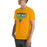Man wearing Klein Forest High School Golden Eagles Premium Gold Unisex T-shirt 049