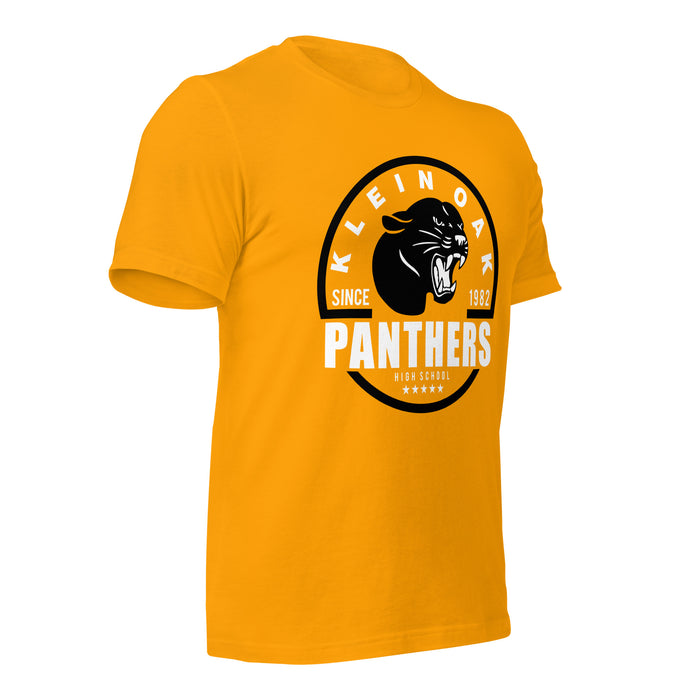 Klein Oak High School Panthers Premium Gold Unisex T-shirt 04