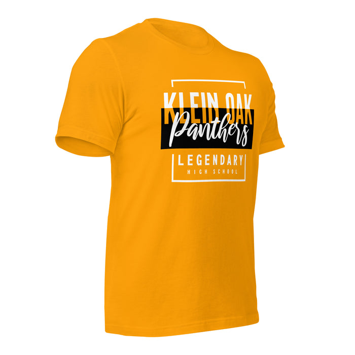 Klein Oak High School Panthers Premium Gold Unisex T-shirt 05