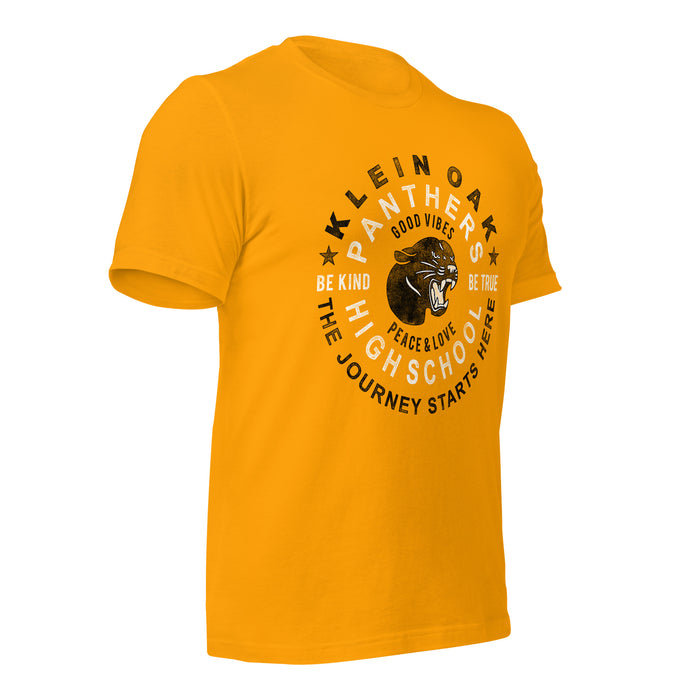 Klein Oak High School Panthers Premium Gold Unisex T-shirt 16