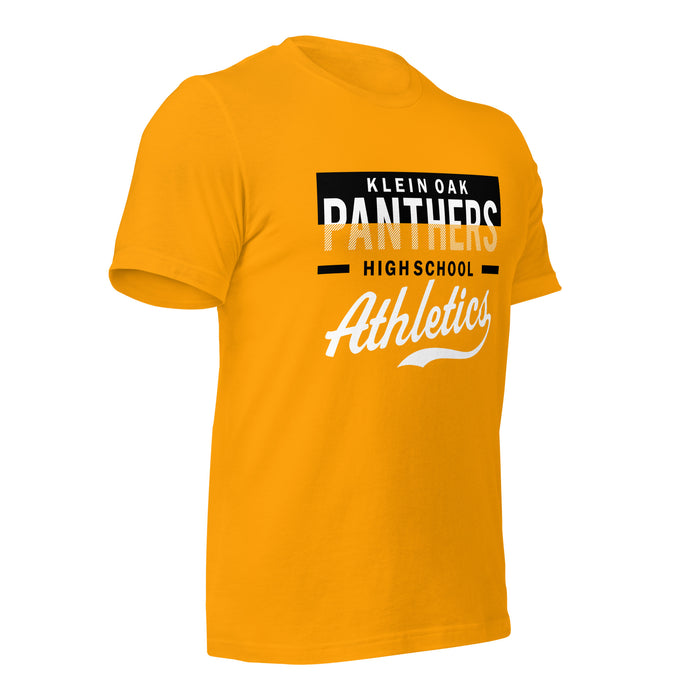 Klein Oak High School Panthers Premium Gold Unisex T-shirt 48