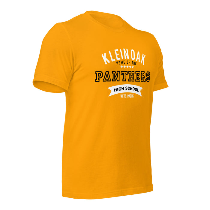 Klein Oak High School Panthers Premium Gold Unisex T-shirt 96