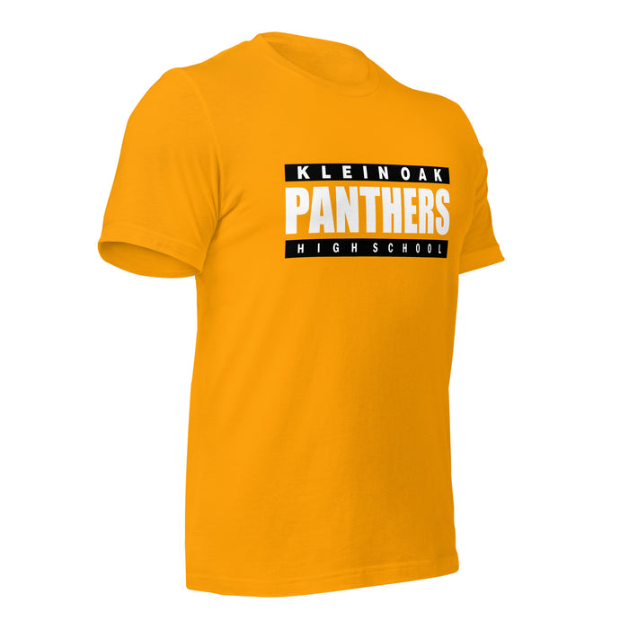 Klein Oak High School Panthers Premium Gold Unisex T-shirt 98