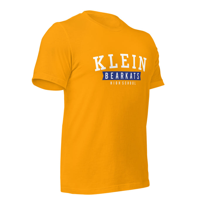 Klein High School Bearkats Premium Gold Unisex T-shirt 21b