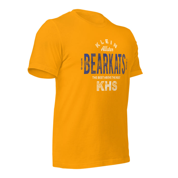 Klein High School Bearkats Premium Gold Unisex T-shirt 40b