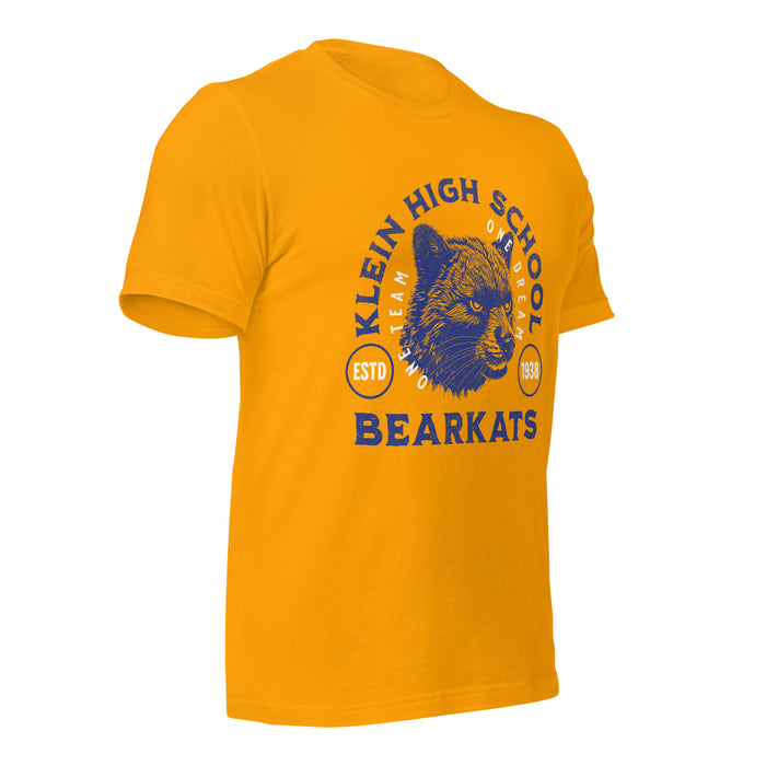 Klein High School Bearkats Premium Gold Unisex T-shirt 208b