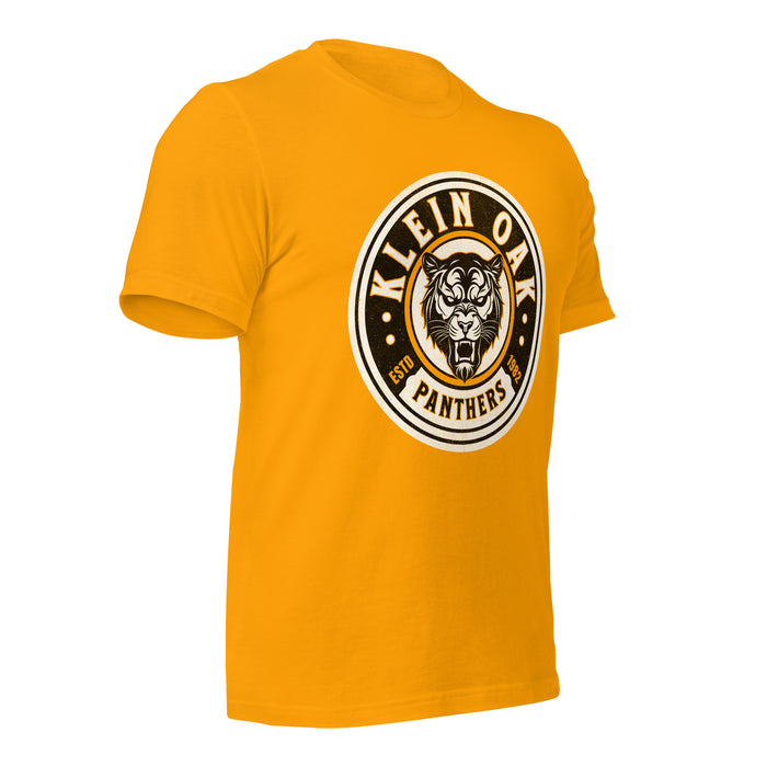 Klein Oak High School Panthers Premium Gold Unisex T-shirt 201b